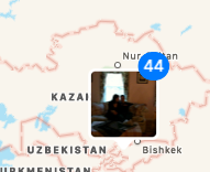 Screen Shot of photos on my iPhone showing me in Kyrgyzstan.