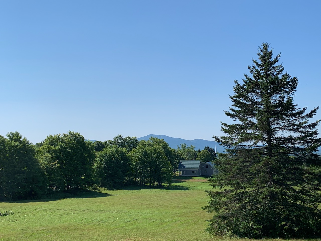 A nice view from the house in Newark, Vermont