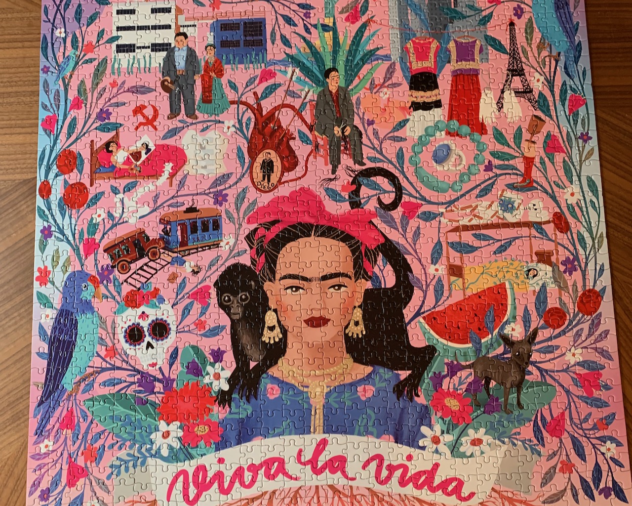Frida Kahlo puzzle completed.