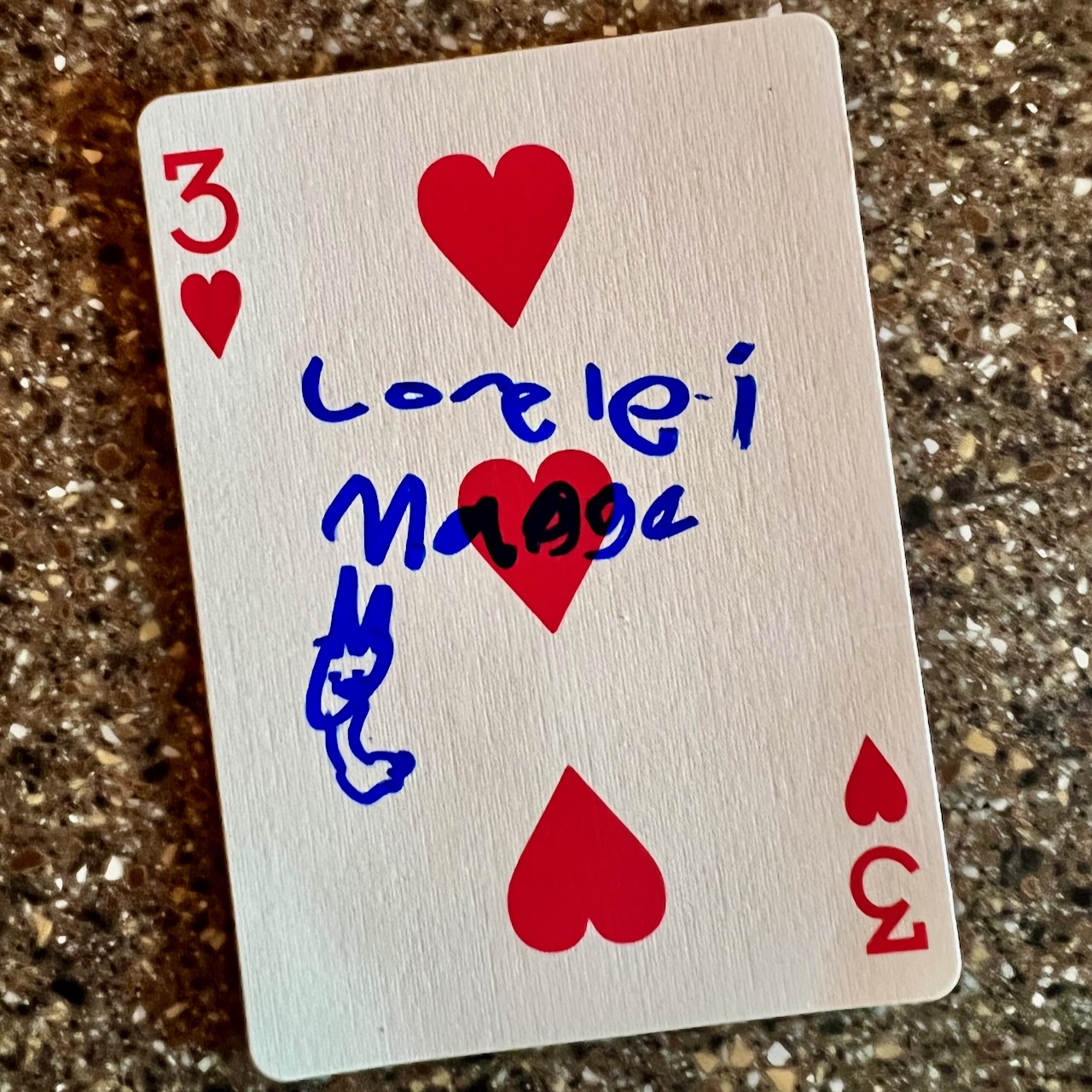 The card Lorelei pulled at the magic show