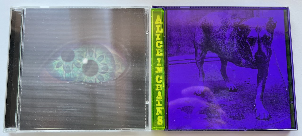 CD covers of Tool’s Anima and Alice in Chains’ self named album.